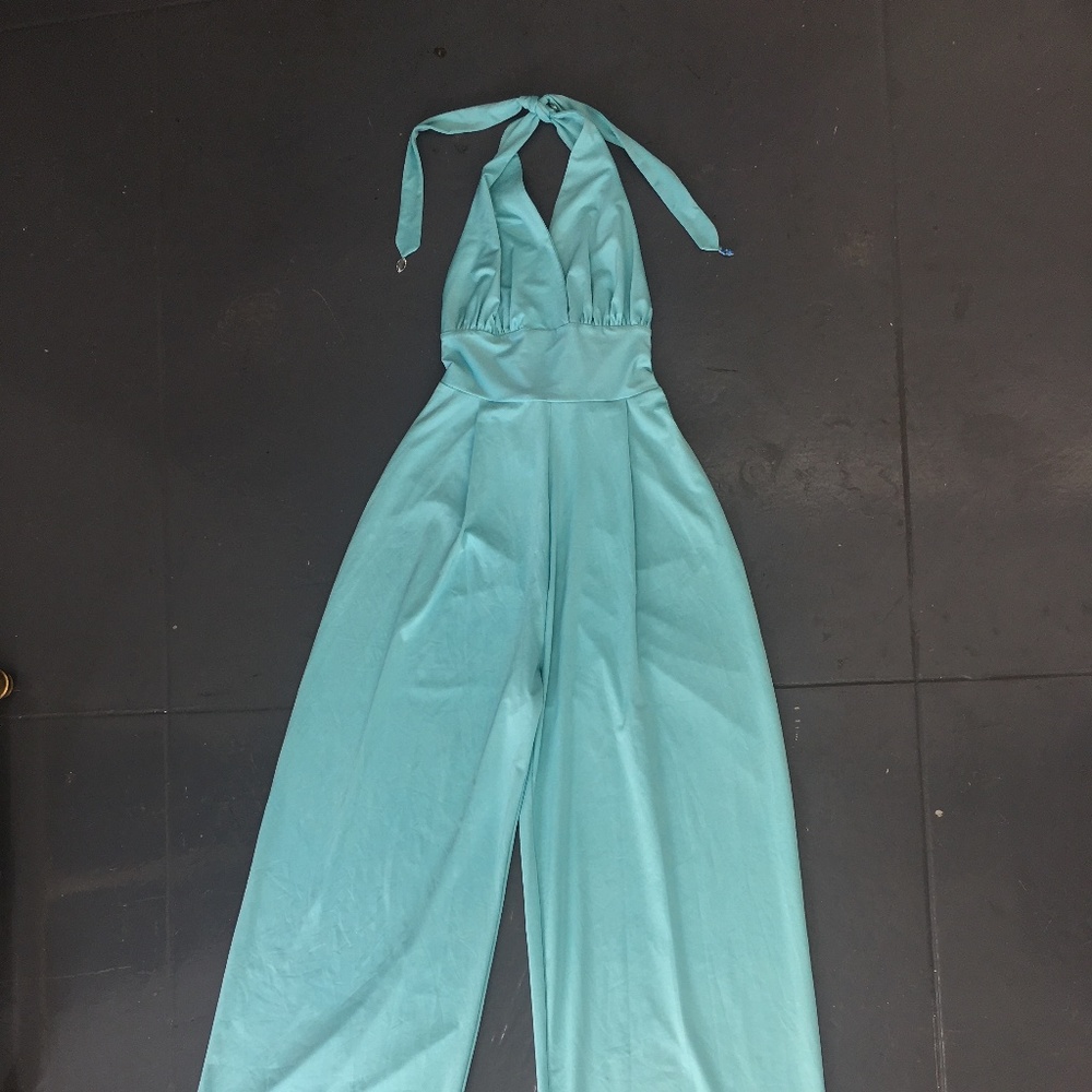 Luminora UV protection murano jumpsuit in aqua